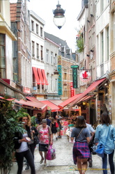 Rue des Bouchers is a popular tourist street